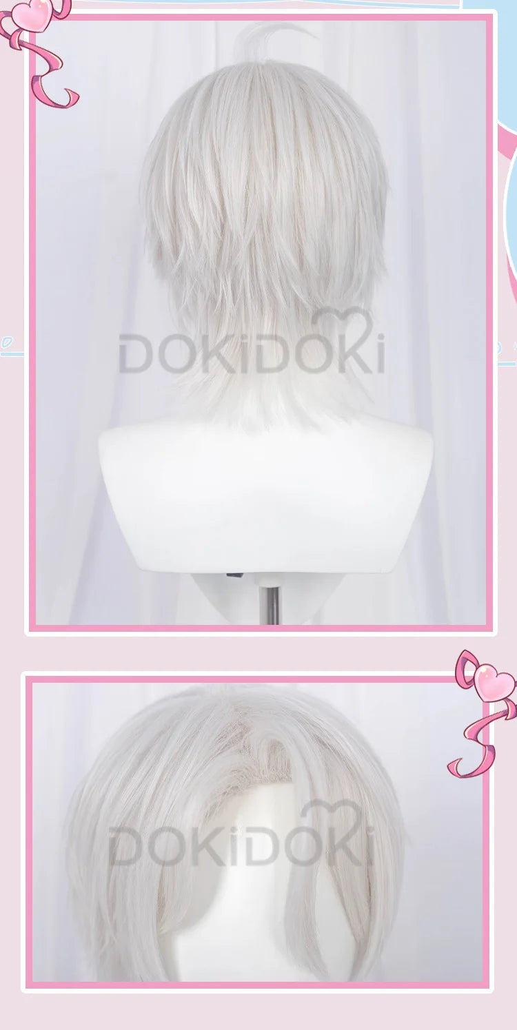 IN STOCK Vanitas Noe Archiviste Wig Anime The Case Study of Vanitas Cosplay Wig DokiDoki Vanitas no Karte Black Hair Earrings
