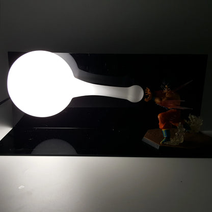 Anime Dragon Ball Z Son Goku Kamehameha Action Figure Magnetic Creative DIY LED Bulb Lamp PVC Model Collection Figurine