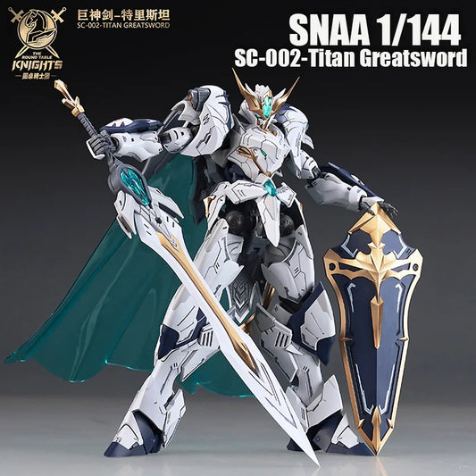 Original SNAA SC-002-Titan Greatsword 1/144 The Round Table Knights Assembly Model Kit Action Figure Plastic Model Toy Robot