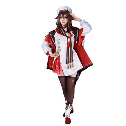 IN STOCK Xiangling Cosplay Costume Game Genshin Impact【XS-3XL】DokiDoki-N New Skin Cherries Snow-Laden Plus Size