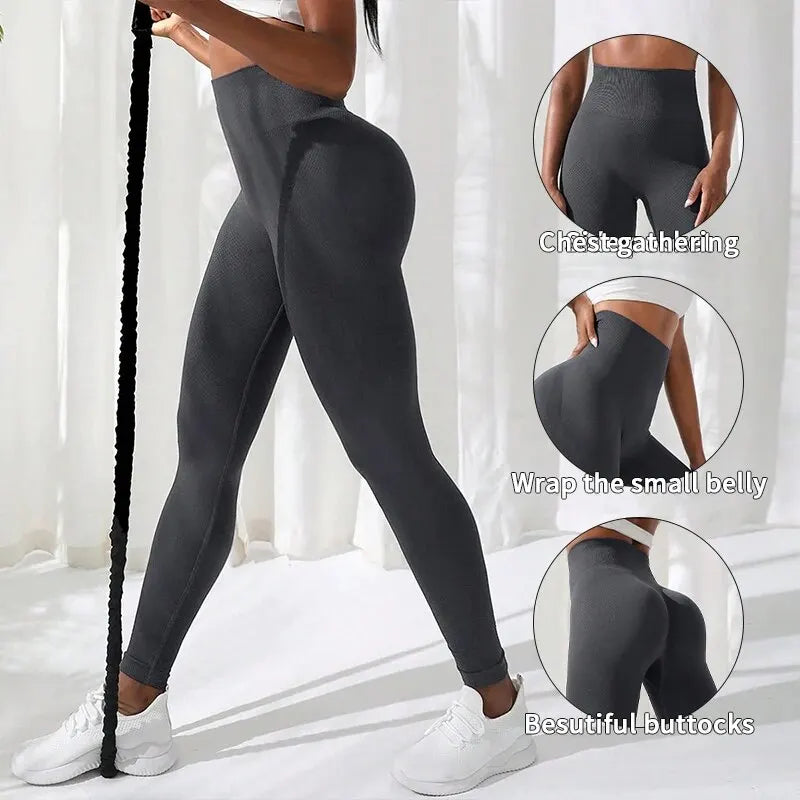 The Codex Women’s High Waist Seamless Gym Yoga Leggings Stretchy Athletic Fitness Pants