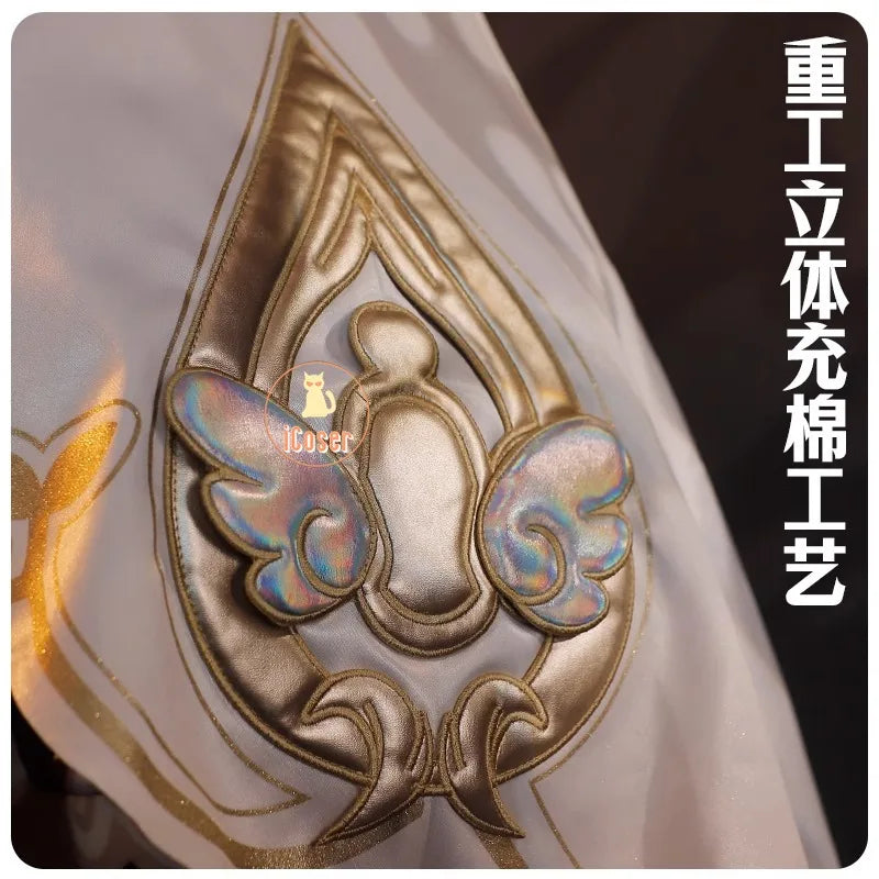 iCoser Honkai Star Rail Tribbie Cosplay Costume Wig Dress Uniform Headwear Wings Carnival Halloween Party for Women Girls Props