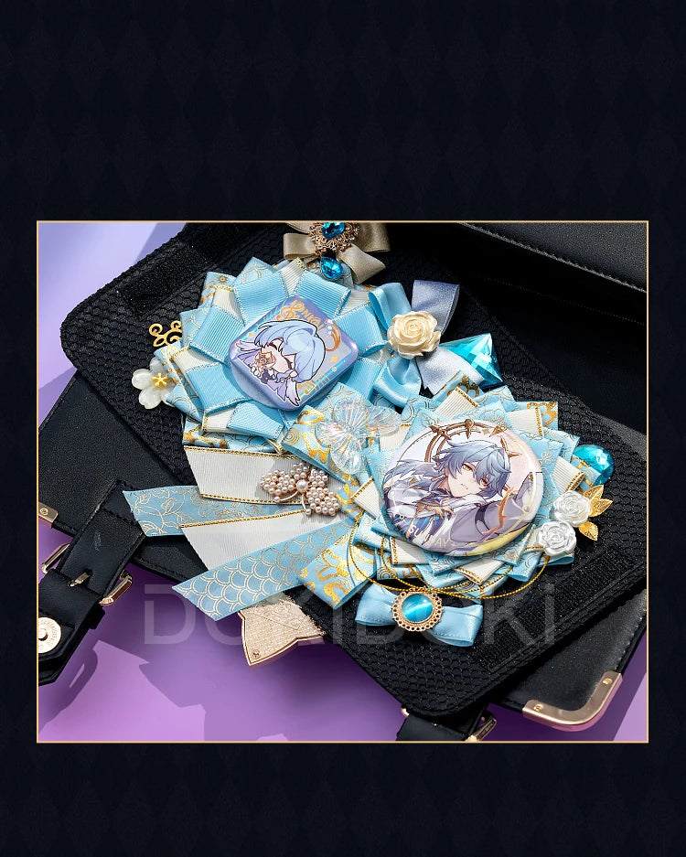 Sunday Elysia Doujin Bag Game Honkai Star Rail DokiDoki Sunday Cosplay Props School Bag HSR Itabag Halloween