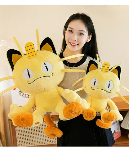 35/70cm Meowth Pokemon Plush Toys Large Anime Doll Cute Pillow Cartoon Giant Pokémon Plushie Stuffed Gift for Kids Christmas