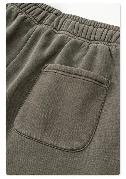 ZODF Retro 2025 Winter Washed Fleece Straight Pants For Men Unisex Loose 360gsm Knitted Warm Soft Trousers Brand Clothes HY0869