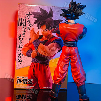 27cm Anime Dragon Ball Z Goku Figure Goku with Scouter Figurine  PVC Statue Action Figures Collection Model Toys Gifts