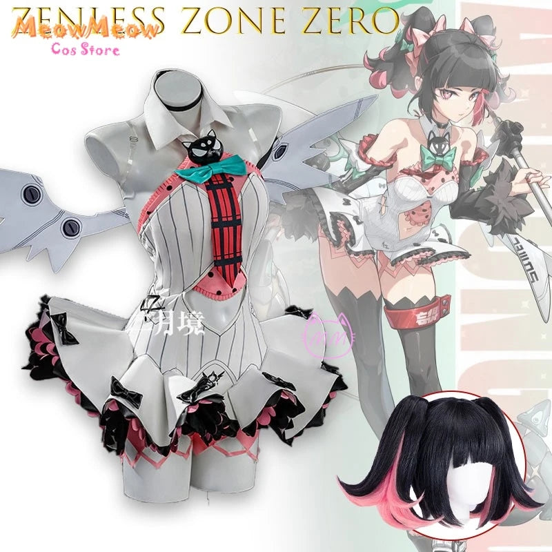 Zenless ZoneZero Nangong Yu Rokudo Sariya Cosplay Set Polyester