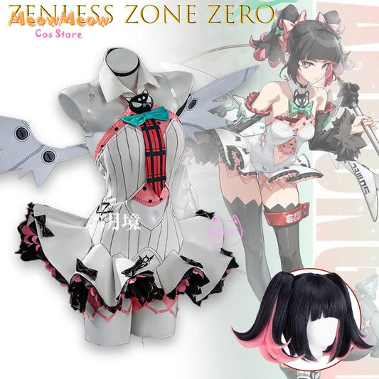 Zenless ZoneZero Nangong Yu Rokudo Sariya Cosplay Set Polyester