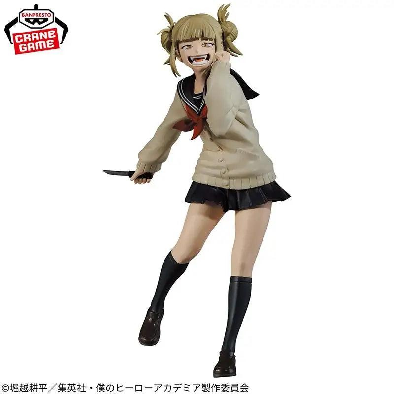 Original BANPRESTO My Hero Academia THE EVIL VILLAINS Shigaraki Tomura Himiko Toga WICE action model figures Ornaments Genuine