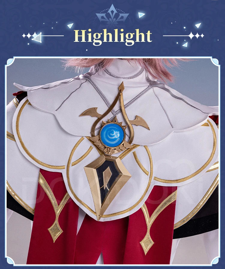 IN STOCK Dahlia Cosplay Costume Game Genshin Impact【S-2XL】DokiDoki-R Mondstadt Dahlia Hat Men Halloween Costume Plus Size