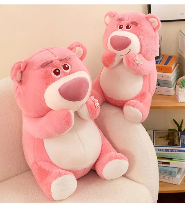 40/55/70cm Super Big Size Lotso Disney Cartoon Anime Plush Stuffed Doll Kawaii Room Decoration Plush Pillow Kids Holiday Gift