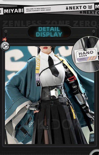 IN STOCK Hoshimi Miyabi Cosplay Costume Game Zenless Zone Zero Cosplay DokiDoki-SR Hoshimi Miyabi Cosplay Wig Women Halloween