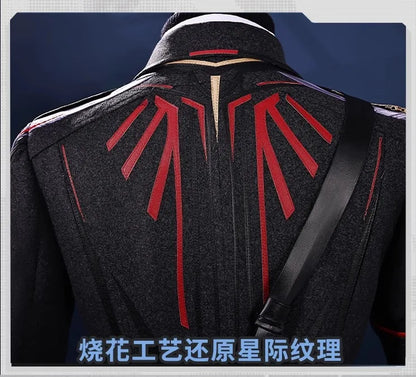 iCoser Caleb Cosplay Costume Wig Farspace Colonel Love and Deepspace Uniform Cap Halloween Party for Women Men Carnival Props