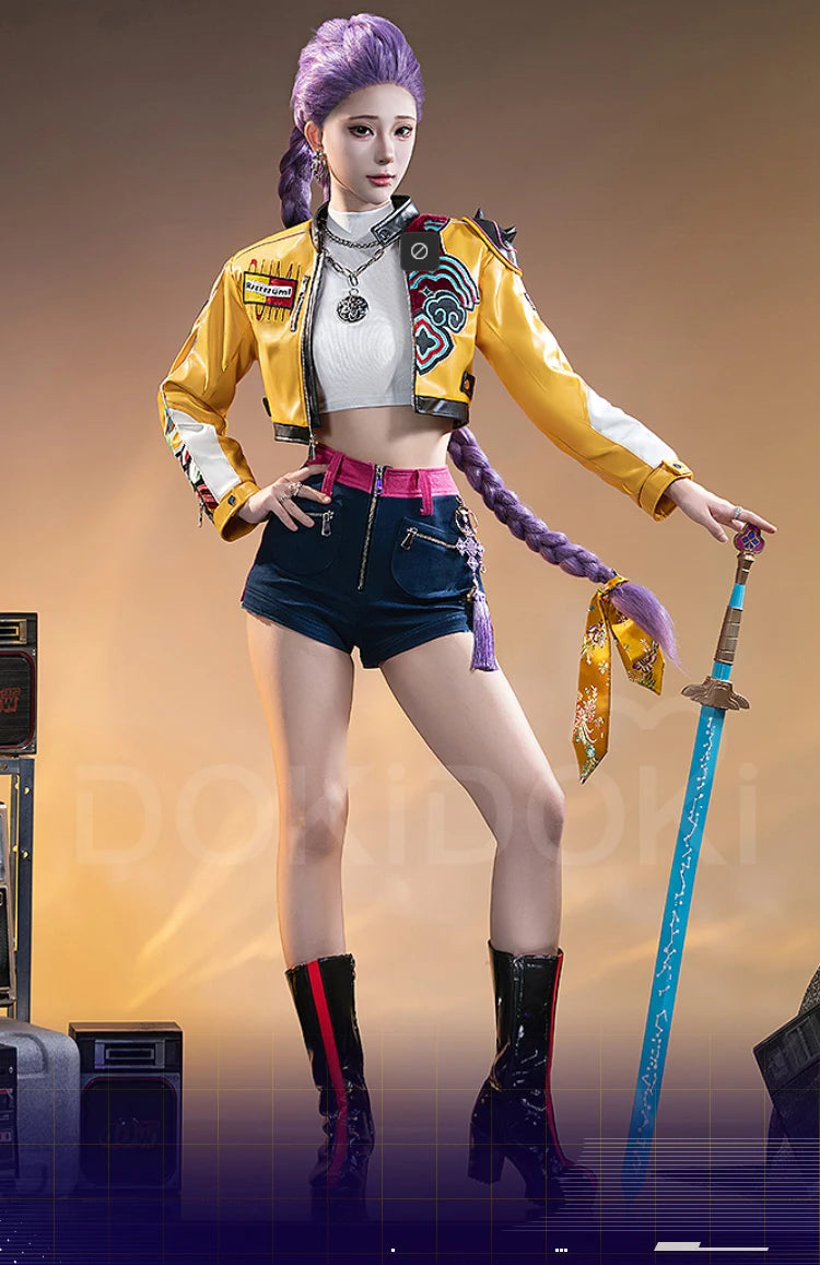 【Last Batch】Rumii Miraa Zoeyy Cosplay Costume Demon【XS-3XL】DokiDoki-SR Yellow Costume Zoeyy Rumii Cosplay Plus Size