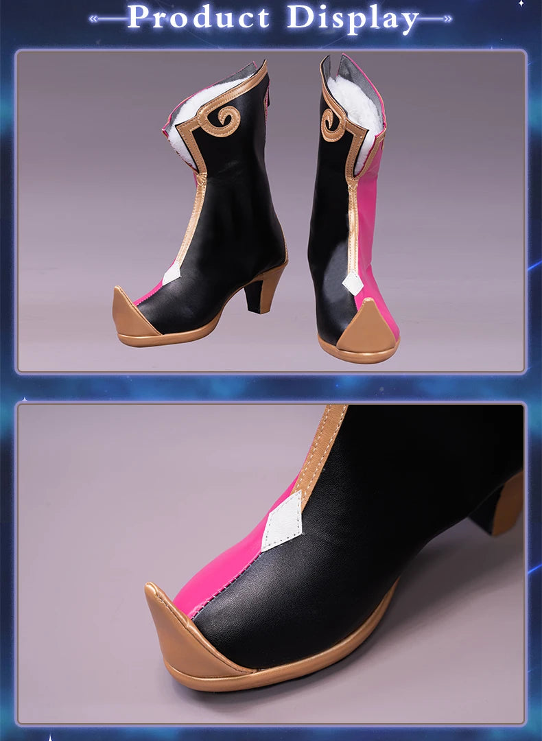 UWOWO Yanfei Cosplay Shoes Game Genshin Impact  Boots  Footwear  Accessories