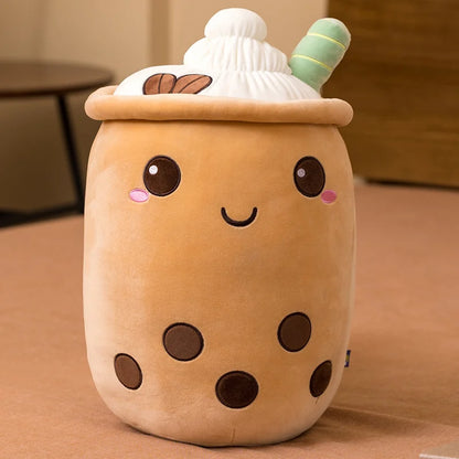 Various Play Doll Boba Plushies Mini Dolls in a Boba Cup Can Flip Boba Tea Toy Many Size Boba Tea Cushions for For Kids Girl
