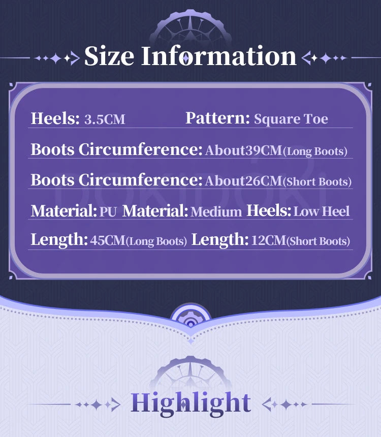 Flins Durin Cosplay Shoes Game Genshin Impact DokiDoki-SR Men Short Long Black Boots Kyryll Chudomirovich Halloween Cosplay