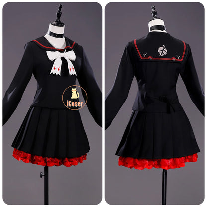 Zenless Zone Zero Ukinami Yuzuha Cosplay Costume Wig Skirt Sweater Uniform Backpack Headwear Spook Shack Halloween Party Women