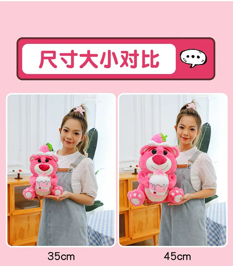 45/60/90cm Super Big Size Lotso Kawaii Disney Anime Plush Stuffed Doll Cartoon Decoration Plush Pillow Children's Holiday Gifts