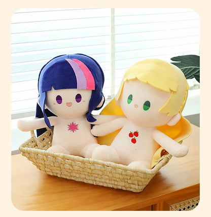 Kawaii 30/40/50cm  Movie Peripheral Cute Colorful Pony Cotton Doll Plush Toy Girl Soothing Sleep Pillow Birthday Gift Girl Doll