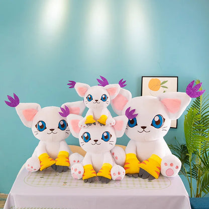 New Digimon Adventure Plush Toys Tailmon Action Figure Cartoon Stuffed Sitting Position Doll Soft Pillow Room Decor Toys Gifts