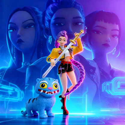 IN STOCK! Witch Hunter Girl Kpop Group Anime Merch - Rumi, Zoe & Mila Collectible Figurines | Desktop Decoration & Fan Gift