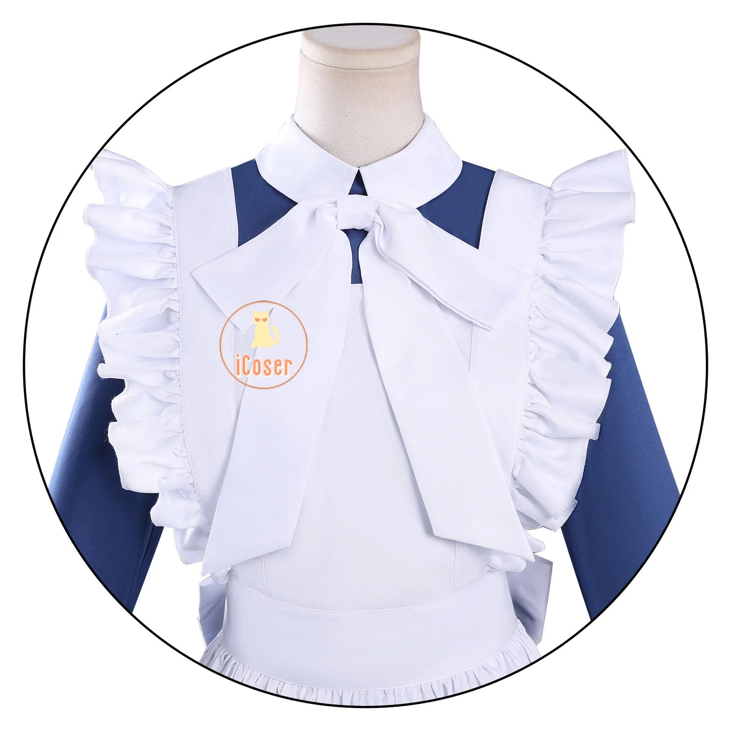 Anime Mechanical Marie Cosplay Costume Dress Maid Outfit Apron Headband Halloween Party for Women Girls Carnival Role Play Props