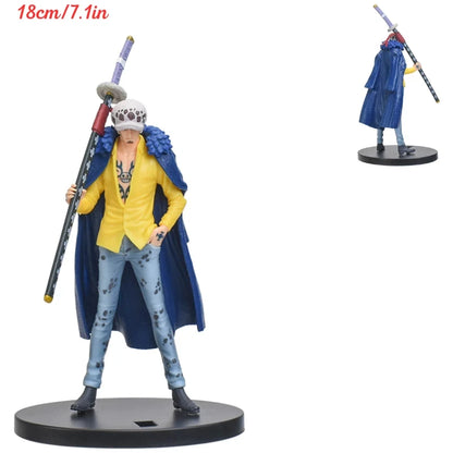 Hot 18cm/7.1nch Anime Figure One Piece DXF Wano Country Trafalgar Law PVC Collection Model Dolls Toy For Gift 18cm
