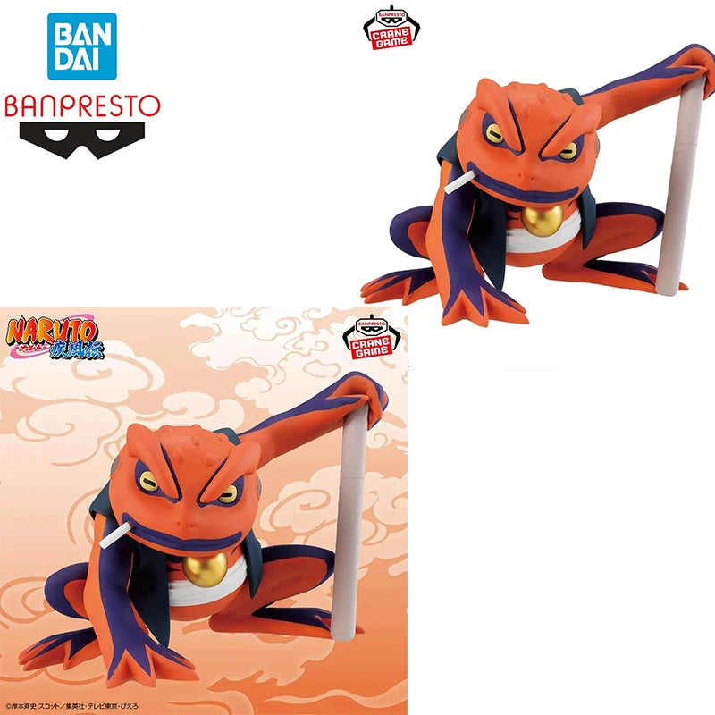 Bandai In Stock Original Banpresto Soft Vinyl Figure Naruto Shippuden Gamakichi Figure Anime Model Genuine Boxed Toys Gifts