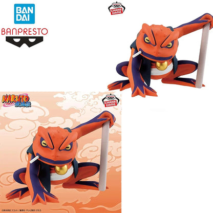Bandai In Stock Original Banpresto Soft Vinyl Figure Naruto Shippuden Gamakichi Figure Anime Model Genuine Boxed Toys Gifts