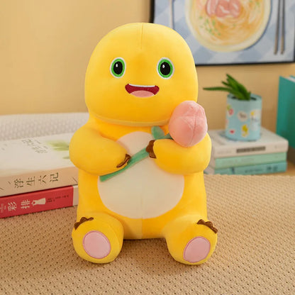 Hot Kawaii Plush Doll Love Yellow Embracing Flower Milk Dragon Dinosaur Doll Cute Plush Stuffed Pillow Soft Doll Birthday Gift