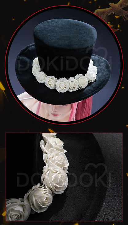 Peronaa Cosplay Costume【S-3XL】DokiDoki-SR Women Cute Dress Ghost Princess Cosplay Hat Umbrella Plus Size