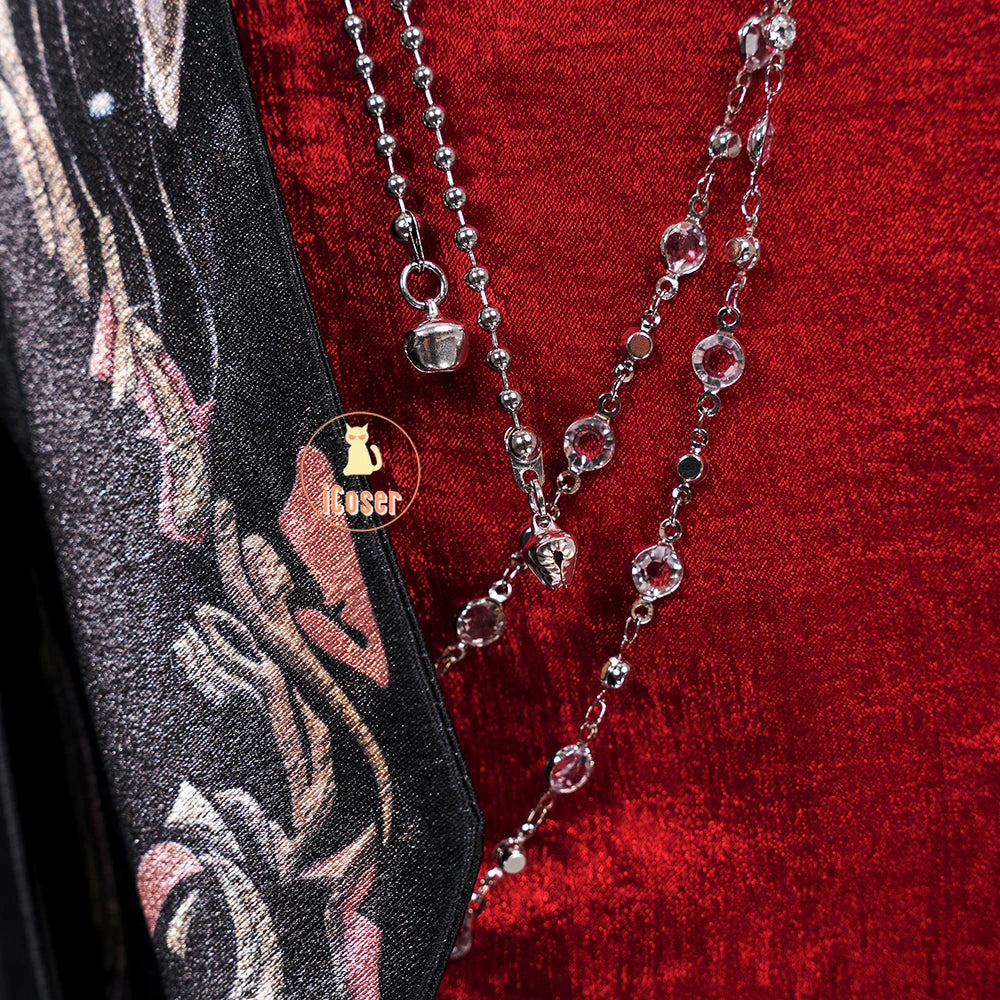 Love and Deepspace MC Cosplay Costume Midnight Waltz Red Dress Heroines New Skin Outfit Sylus Halloween Party for Women Girls