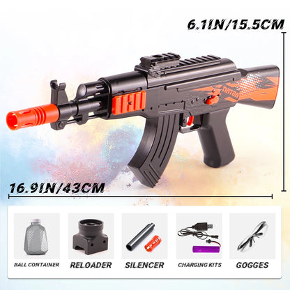 Yuizukeot AK Electric Ball Blaster ABS Plastic Rechargeable Toy - Blue