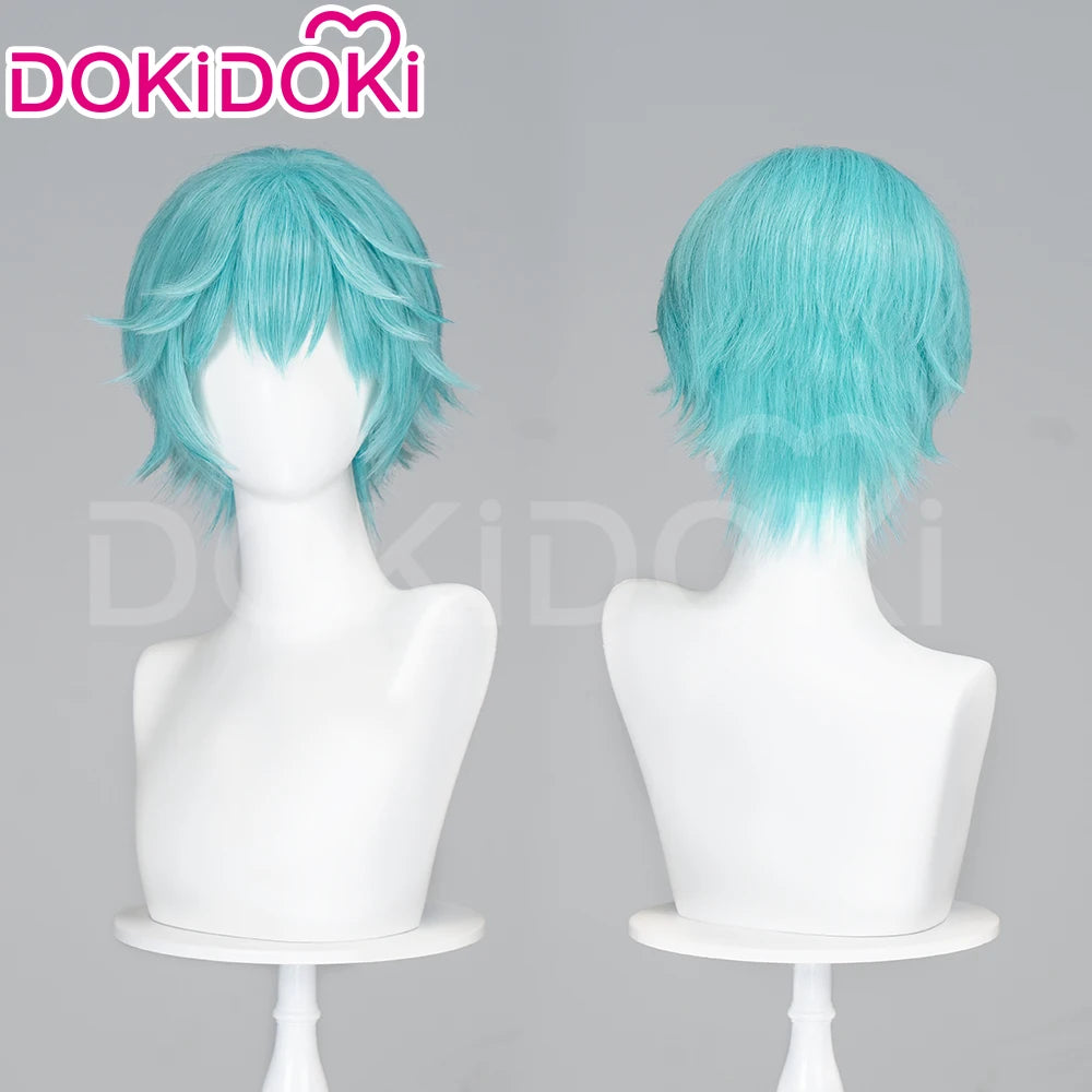 IN STOCK MIKUOO Mikuu Wig Game Cosplay DokiDoki Men 35cm Short Hair Rabbit Hole Men Ver Free Wig Cap