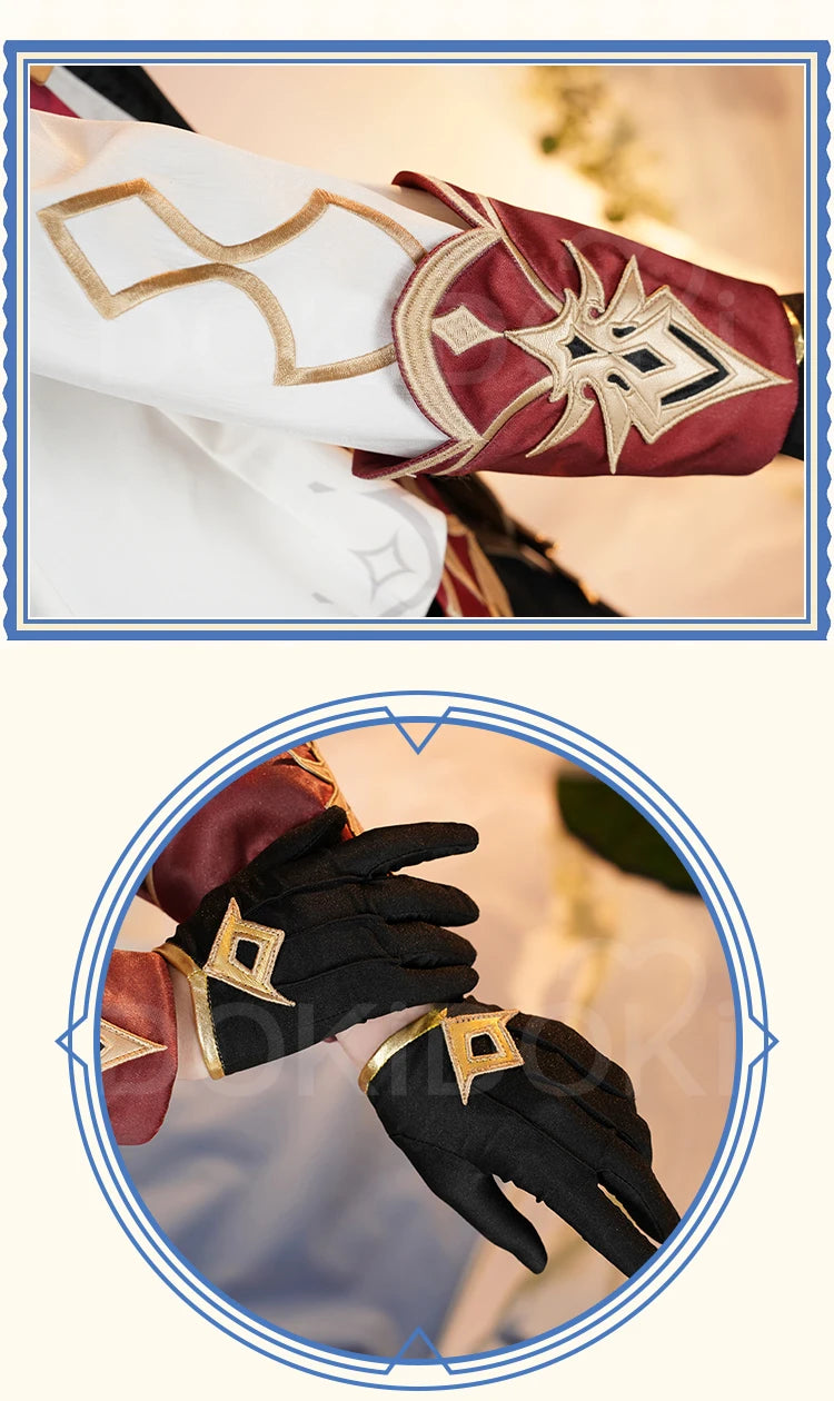 Dahlia Cosplay Costume Game Genshin Impact【S-2XL】DokiDoki-R Mondstadt Dahlia Cosplay Men Costume Halloween Plus Size