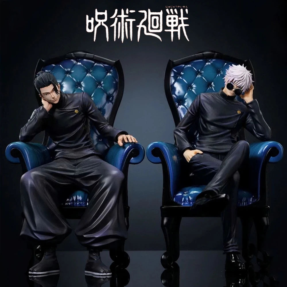 24cm Anime Jujutsu Kaisen PVC Action Figure Geto Suguru Gojo Satoru Statue Model Toy Gift