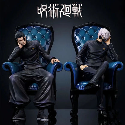 24cm Anime Jujutsu Kaisen PVC Action Figure Geto Suguru Gojo Satoru Statue Model Toy Gift
