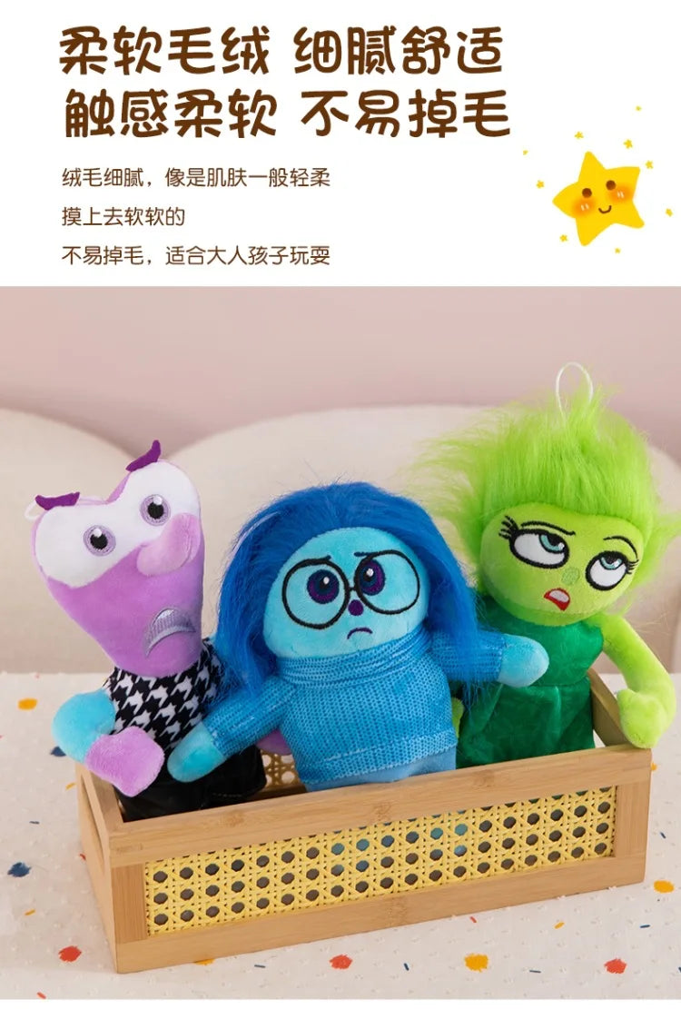 New Inside Out 2 Plush Anxiety Doll Cute Joy Fear Anger Disgust Sadness Riley Plushish Toys Collection Model Toy Birthday Gift
