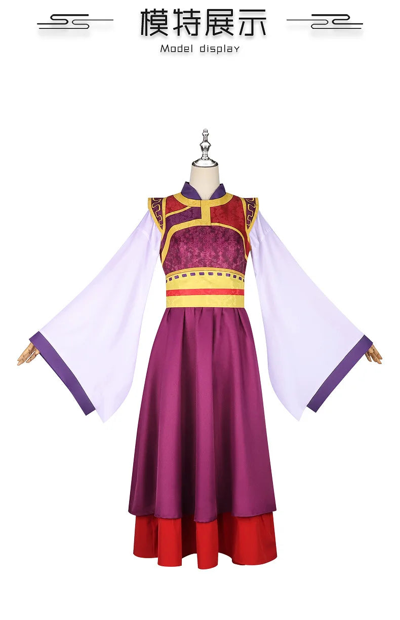 Anime The Apothecary Diaries Shisui Loulan Cosplay Costume Wig Dress Hanfu Earrings Headwear Halloween Party for Women Girls Cos