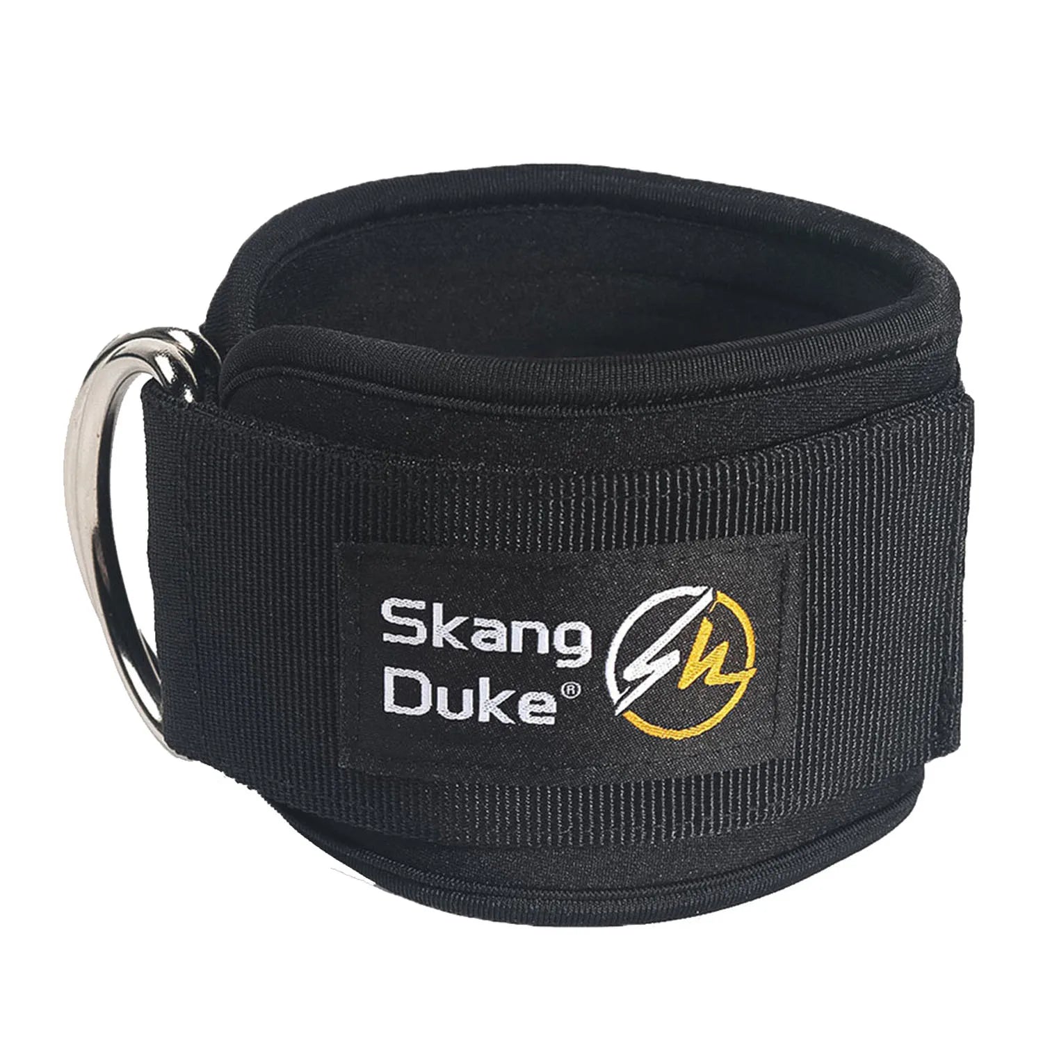 Fitness Ankle Band Padded Double D-Ring Adjustable Weight Leg Training Support 1pc/2pc/3pc - Black 1PC