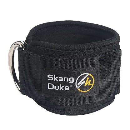 Fitness Ankle Band Padded Double D-Ring Adjustable Weight Leg Training Support 1pc/2pc/3pc - Black 1PC