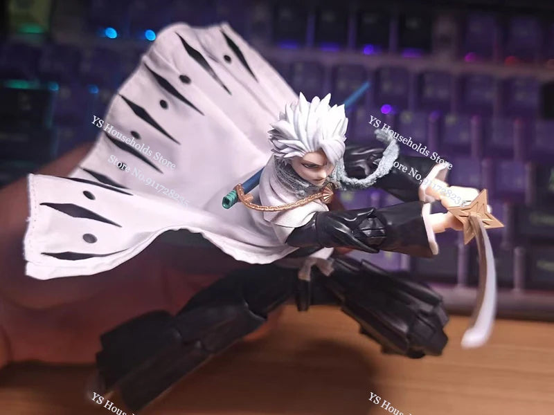 1/12 Hitsugaya Toushirou Boy Figure Mini Scarf Sleeveless Windbreaker Coat Toys Clothes Accessory For 6" Anime Bleach Shf Body