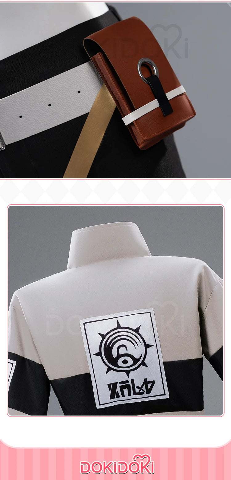 IN STOCK Reaper Riyo Cosplay Costume Anime Gachiakuta DokiDoki-N Halloween Grey Costume Women Li Glaze  Riyou Cosplay Wig Choker