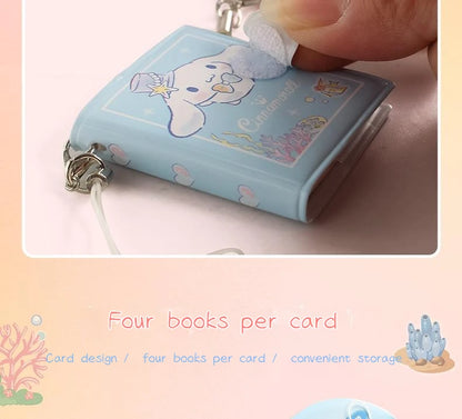 Sanrio Cartoon Mini Notepad Kawaii My Melody Kuromi Cinnamoroll Notebook Portable Pocket Hand Book Stationery Students Supplies