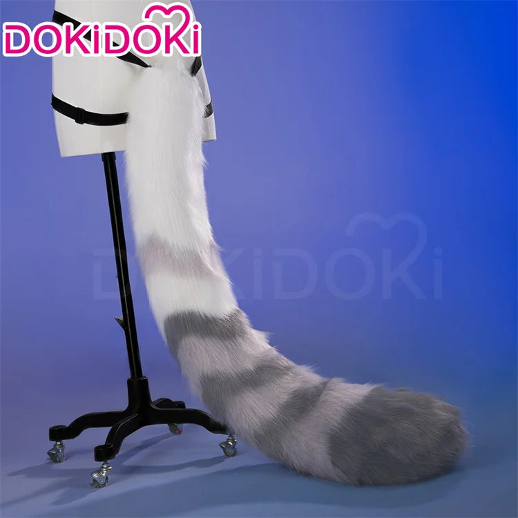 Seth Ellen Joe Hoshimi MiyabI Ju Fufu Von Lycaon Tail Ears Cosplay Props Game Zenless Zone Zero DokiDoki 125cm Tail Halloween