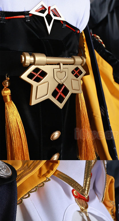 iCoser Zenless Zone Zero Yixuan Cosplay Costume Wig Uniform Headwear Yunkui Summit Carnival Halloween Party for Women Girls Prop