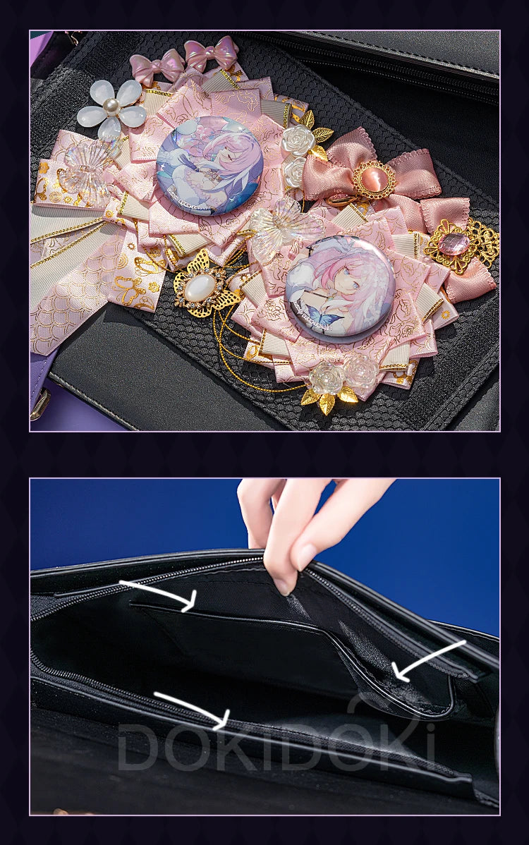 Sunday Elysia Doujin Bag Game Honkai Star Rail DokiDoki Sunday Cosplay Props School Bag HSR Itabag Halloween