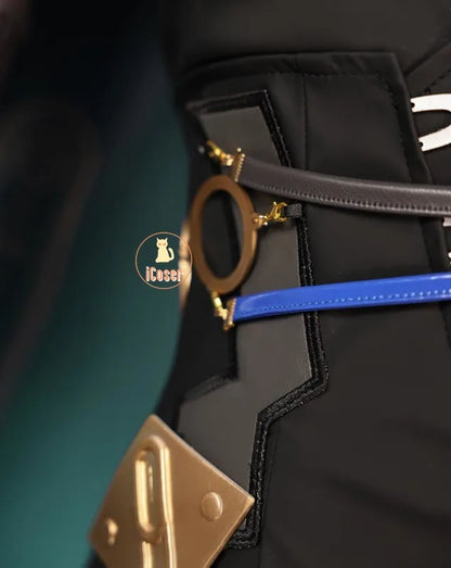 Zenless Zone Zero Lucia Cosplay Costume Wig Uniform Cloak Headwear Tail Spook Shack Halloween Party for Women Girls Role Play