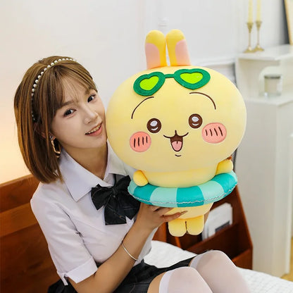 25/35/45cm Big Size Chiikawa Cartoon Anime Plush Stuffed Doll Hachiware Room Decoration Plushies Pillow Ornaments Holiday Gift